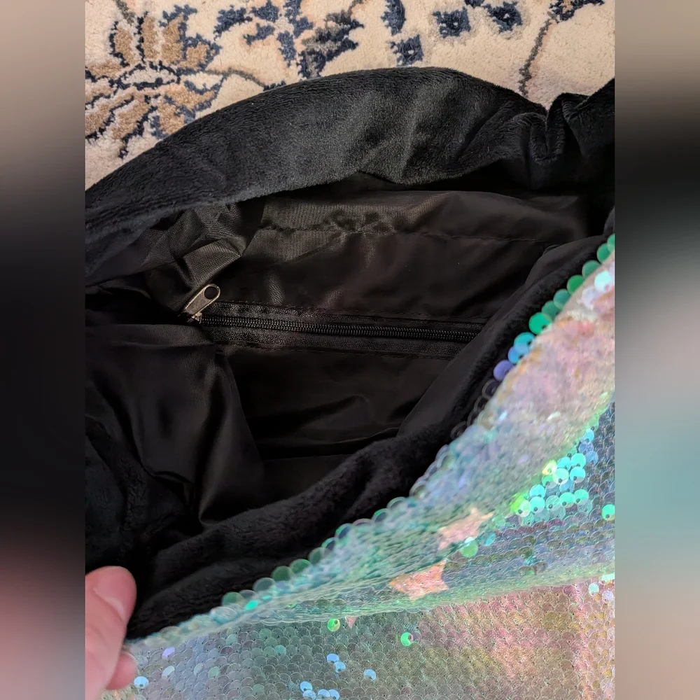 Sequin Drawstring Backpack